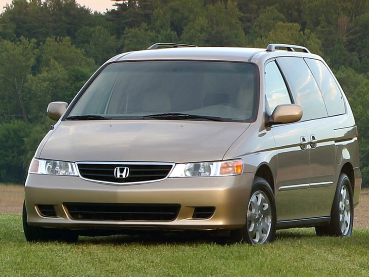 FILE - A 2003 Honda Odyssey is shown in an undated Honda Motor Company file photo. U.S. safety regulators have added about 320,000 older model Honda O...