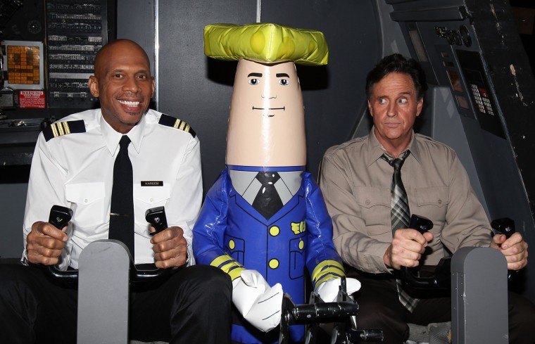 Image: Kareem Abdul-Jabbar and Robert Hays