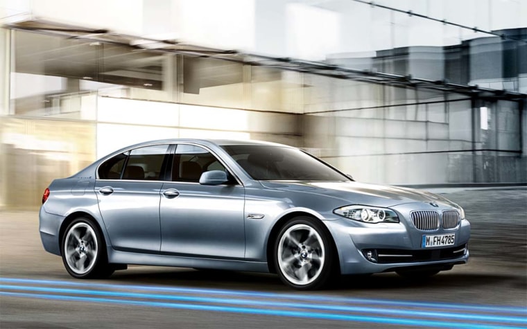 BMW's 5-Series is the subject of a recall involving rear light issues.