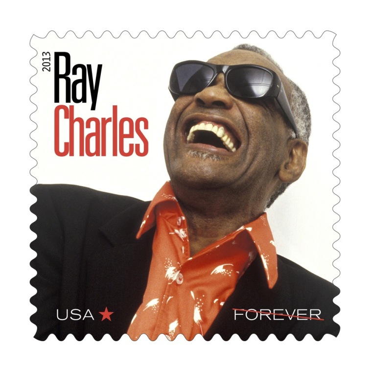 The stamp honoring the late Ray Charles is being issued on what would have been his 83rd birthday.