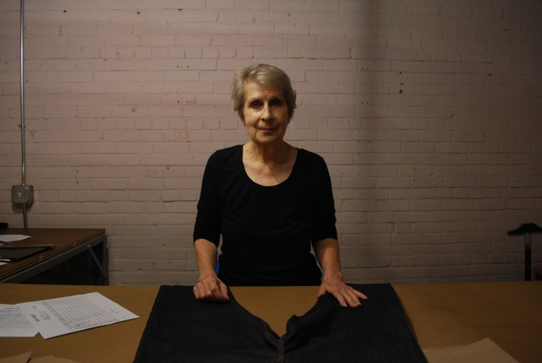 Christel Ellsberg is an expert tailor and pattern maker for Raleigh Denim, which makes American-made jeans.