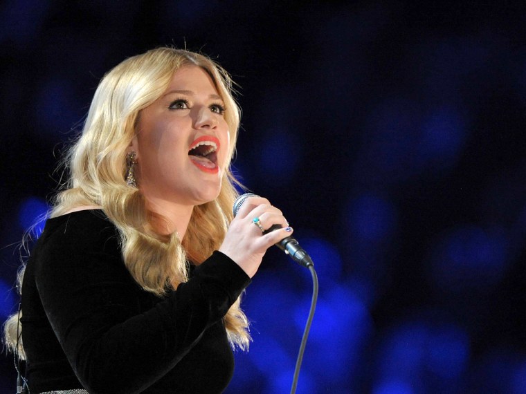 Kelly Clarkson performs at the 55th annual Grammy Awards in Los Angeles in February.