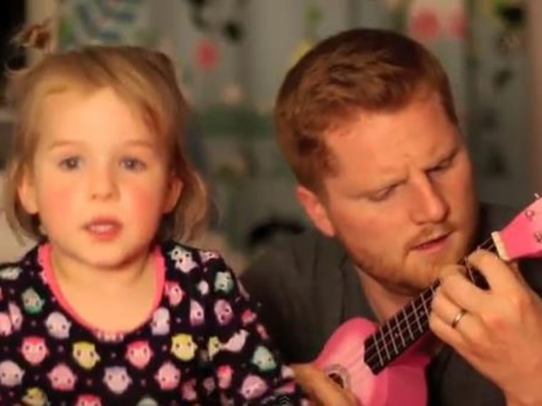 Image: Dad and daughter duet
