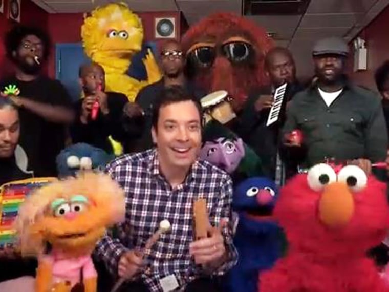 Image: Jimmy Fallon and Muppets