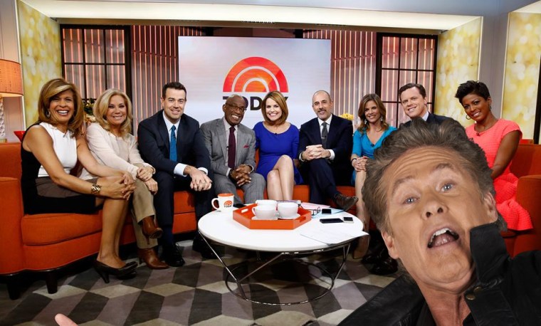 Yup, that's David Hasselhoff, photobombing your pictures