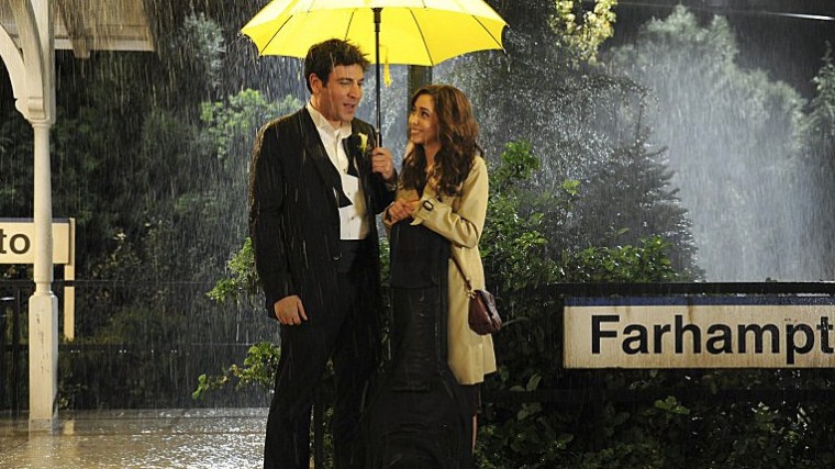 The day they met:  Josh Radnor as Ted and Cristin Milioti as Tracy in the \"How I Met Your Mother\" series finale.