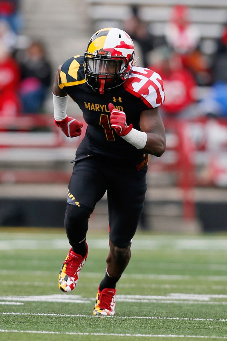 The University of Maryland's football team tried to blind its opponents by introducing these uniforms in 2011.