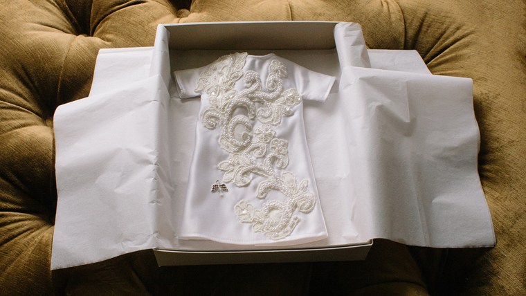 Each Angel Gown is presented to the family in simple, white boxes and white tissue paper.