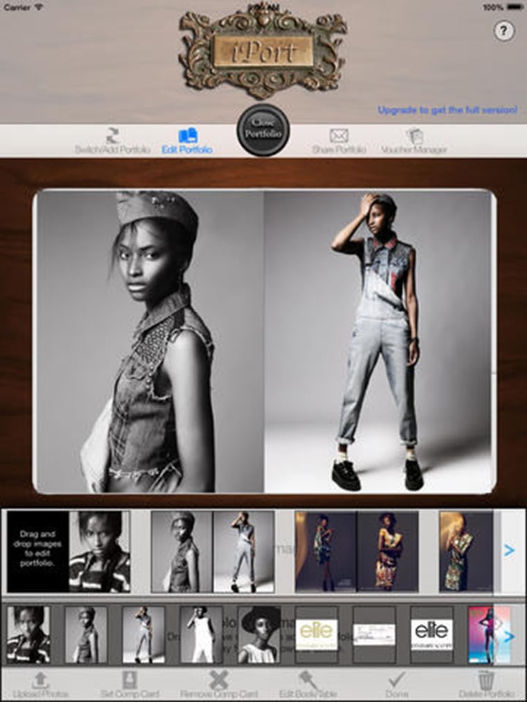 Scott created the iPort app, which is used by models, architects and others to help display their portfolios.