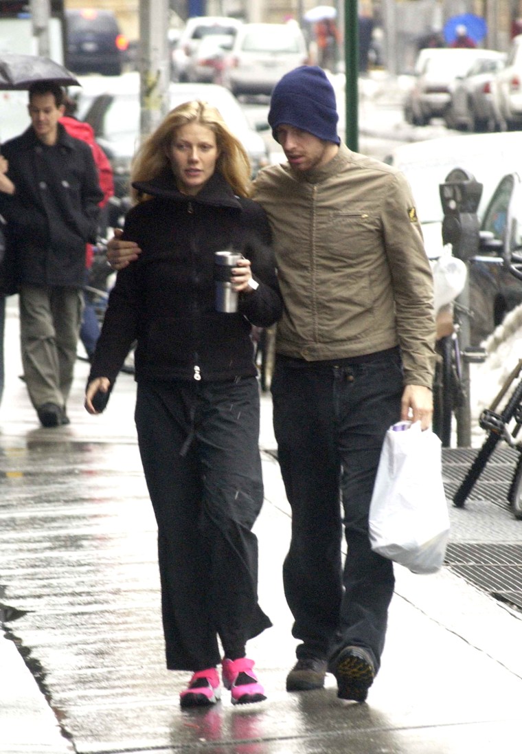 Gwyneth Paltrow and Chris Martin in 2003, the year they were married. Last week they announced their decision to divorce.