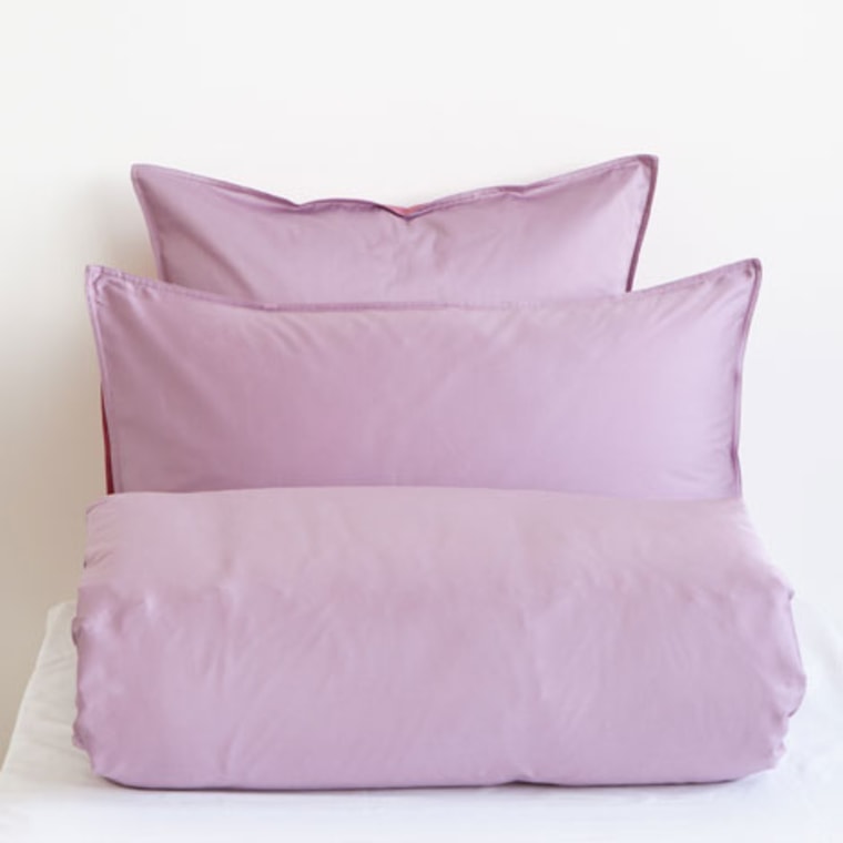 Lilac Satin Bedding
