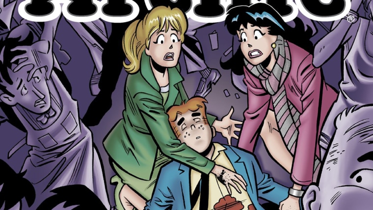 The death of Archie is portrayed on the cover of the July issue of "Life with Archie."