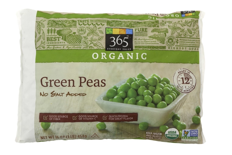 Shoppers who buy organic frozen vegetables will find peas and corn up to $1 cheaper at Whole Foods.