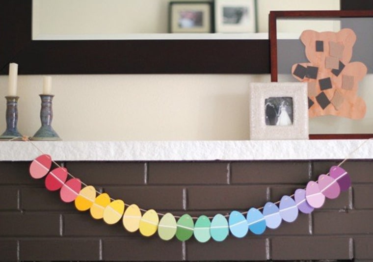 Paint-chip garland