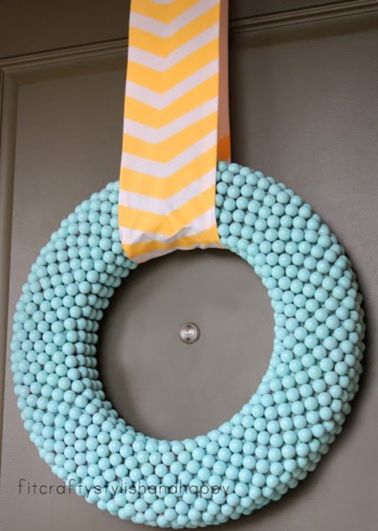 Gumball wreath