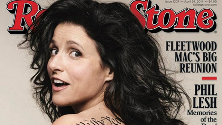 Julia Louis-Dreyfus on the cover of Rolling Stone.