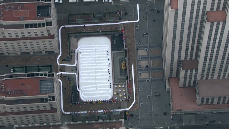 The Guinness World Record for largest comic strip by a team, measuring 3,390 feet, was set on Rockefeller Plaza on Friday to wrap up this week's Spring Breakers TODAY series.