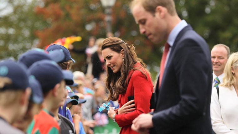The royal couple greeted well-wishers in Christchurch, New Zealand, on Monday as part of their ongoing trip to New Zealand and Australia.
