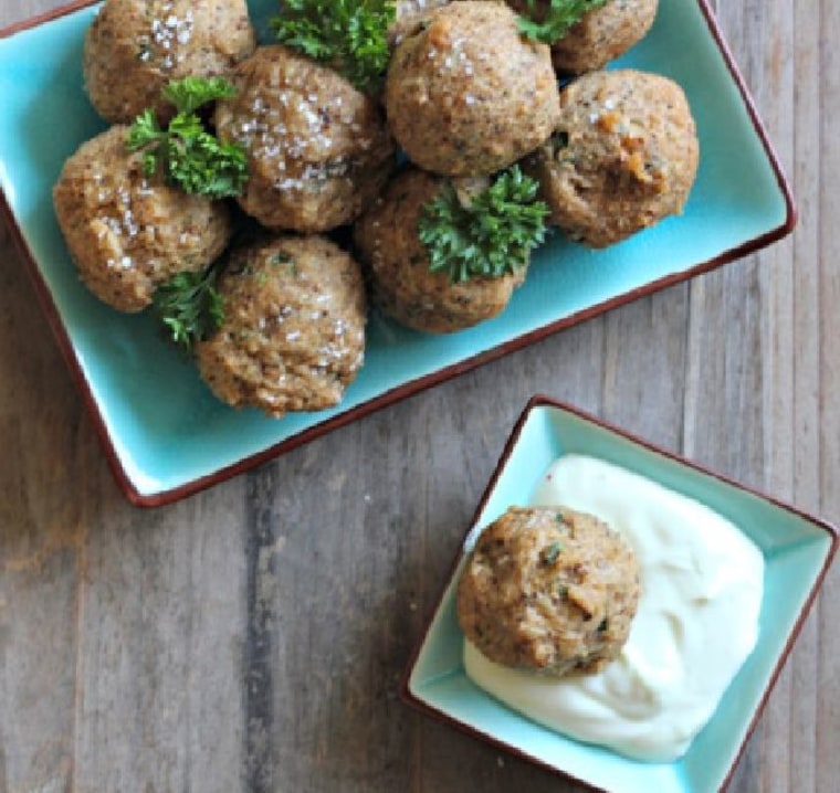 deep-fried matzo balls