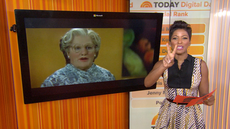 Tamron Hall reveals that there will be a Mrs. Doubtfire sequel on TODAY