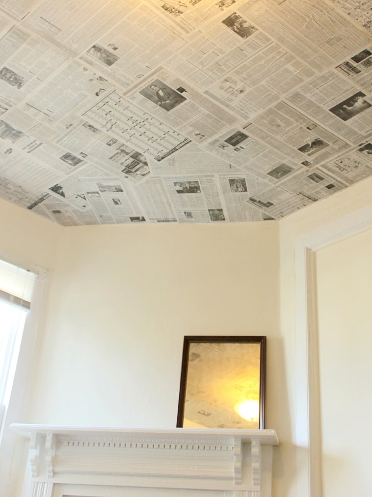 Newspaper ceiling