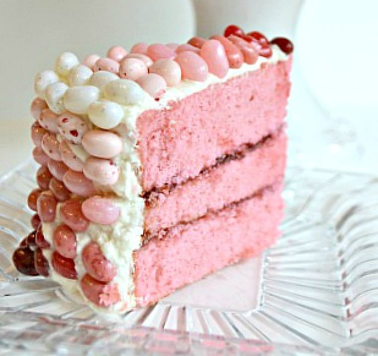 Pink champagne ombre cake