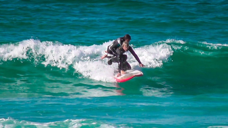 Pascale Honore, a 50 year old T4 paraplegic has finally found a way to experience surfing. A long time love of the ocean she lost the use of her legs ...