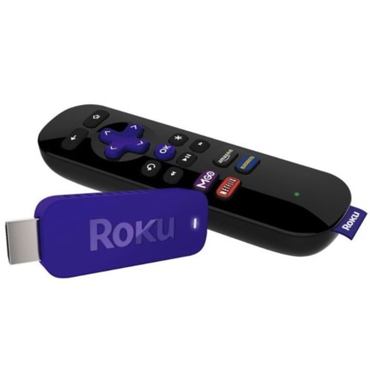 The Roku Streaming Stick starts at $49. It plugs into an HDMI port on any HDTV and includes a remote.