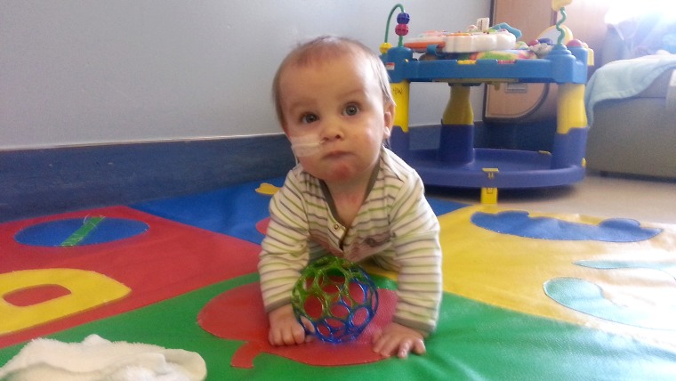 Wyatt Scott was born with congenital trismus.