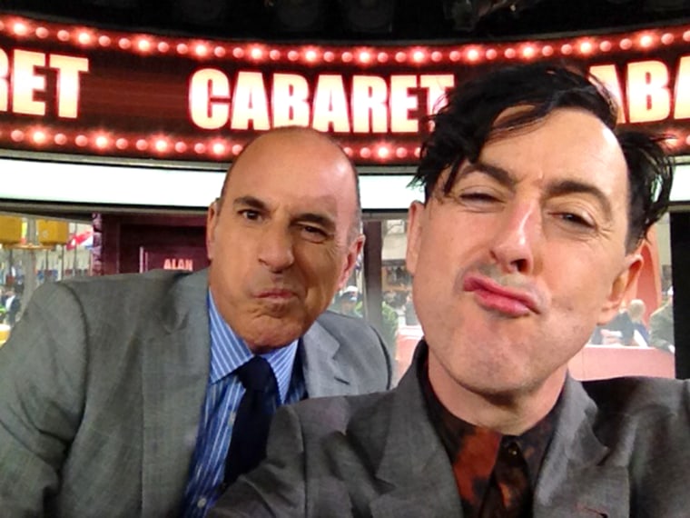 Image: Alan Cumming and Matt Lauer pose for a selfie during an interview on TODAY on April 23.