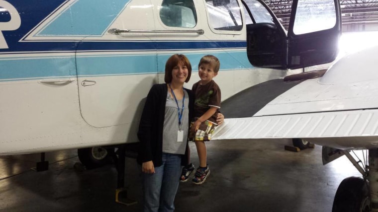 I work for an Aeronautics school. My son loved getting to see all the planes! He even got to take a ride in one.