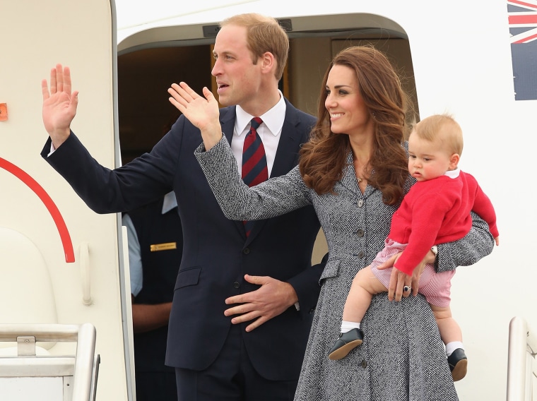 Duchess of Cambridge, Prince William and Prince George