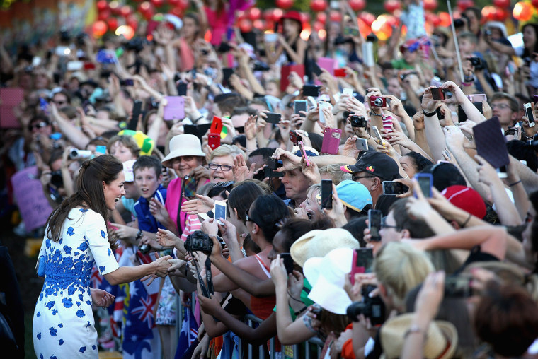 Crowds gathered in Brisbane on April 19 to meet Duchess Kate. Fans went gaga for the royal family wherever they went on their 10-day tour.