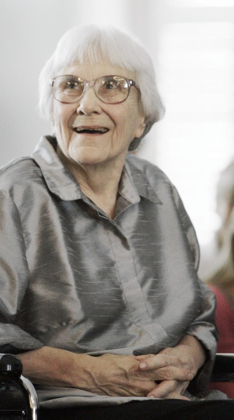 Author Harper Lee said in a rare public statement Monday, April 28, 2014, issued through HarperCollins Publishers, that while she still favored “dusty” books she had signed on for making “Mockingbird” available to a “new generation.”