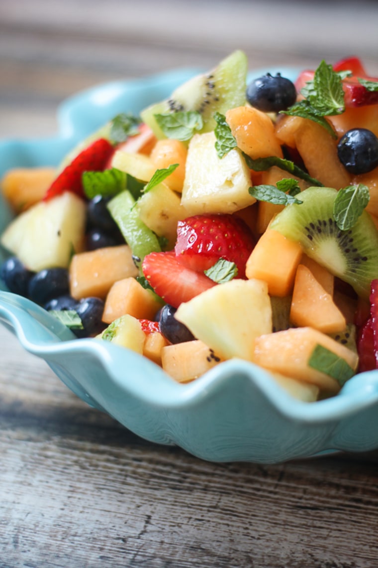 Boozy fruit salad