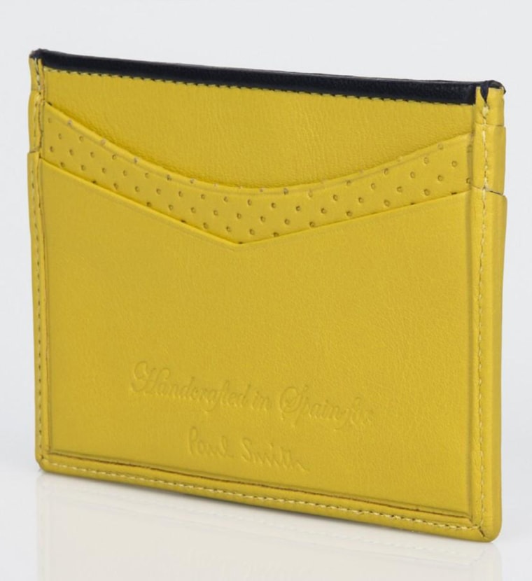 Paul Smith leather yellow card case
