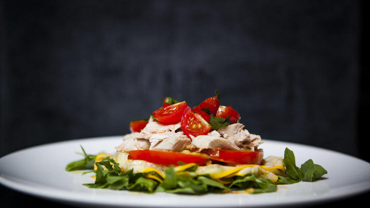 No-cook tuna, tomato and zucchini recipe by chef Ben Pollinger