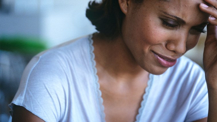 Mid adult woman with hand on forehead,crying,close-up msnbc stock photography crying, sad, miserable, stock representation actor lady, unhappy, upset,...