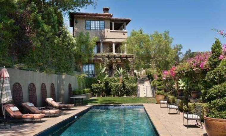 Mischa Barton's Beverly Hills home includes a pool and spa on the grounds.