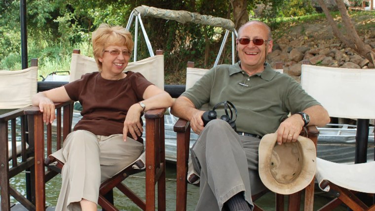 Nancy and David Writebol in happier times.