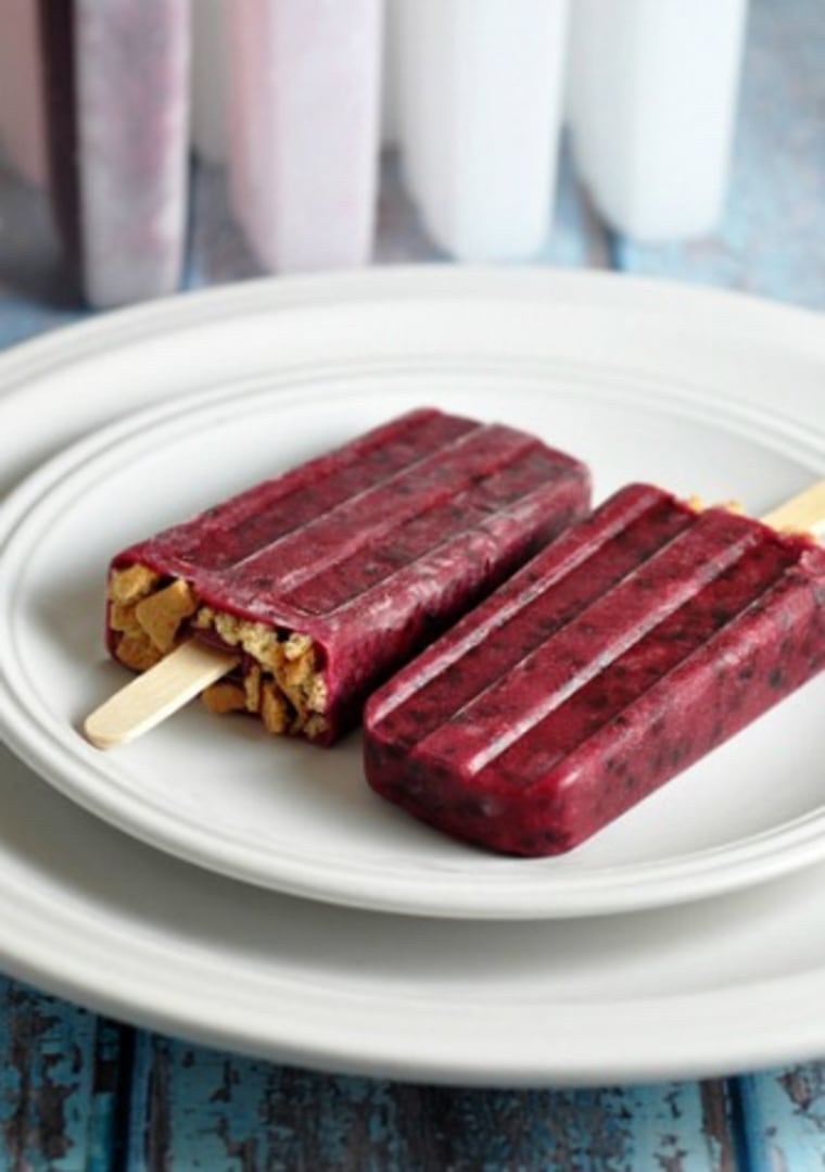 Blackberry cheesecake popsicles