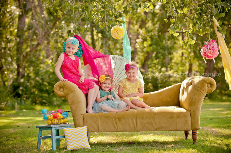 The three little girls at the shoot on Saturday.