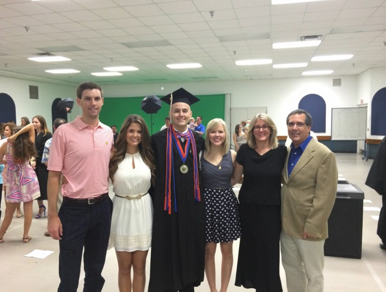 Blake at his graduation.