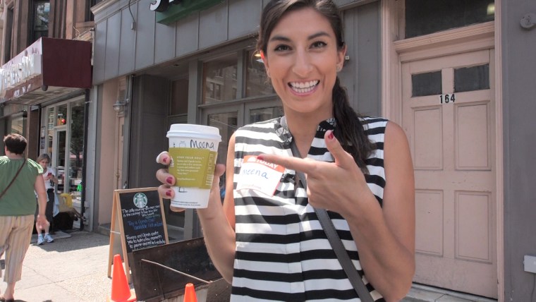 Wearing a nametag is a great Starbucks hack.