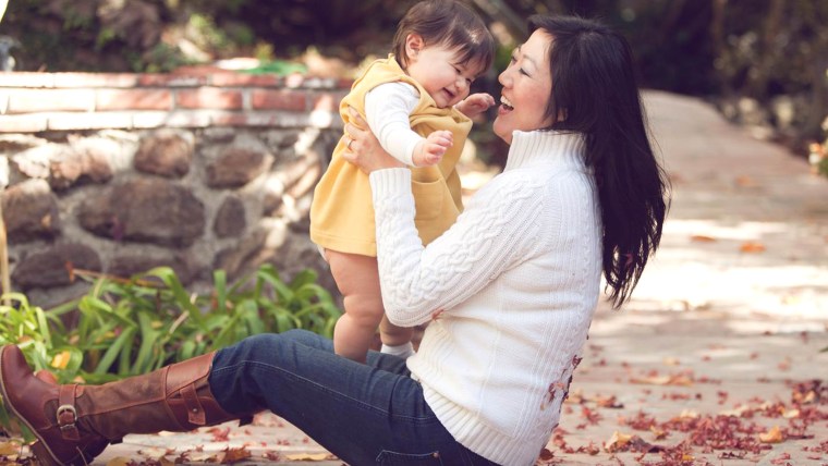 Christine Hyung-Oak Lee and her daughter, Penelope.