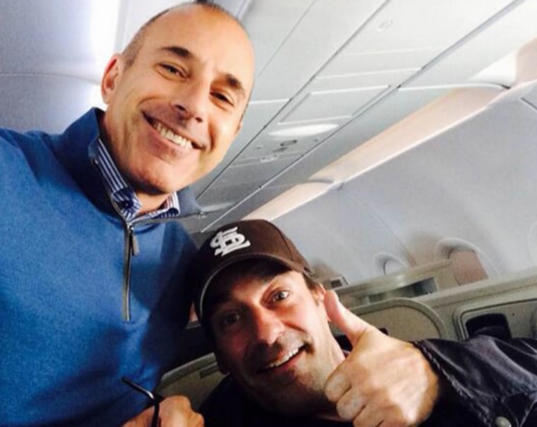 Image: Matt Lauer and Jon Hamm