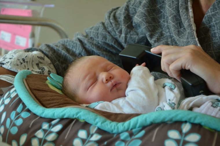 Despite executive producer Don Nash's attempts to wake her with music, little Vale slept through the entire call.