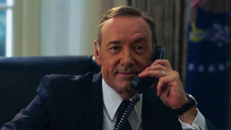 Image: Kevin Spacey as Frank Underwood from "House of Cards."