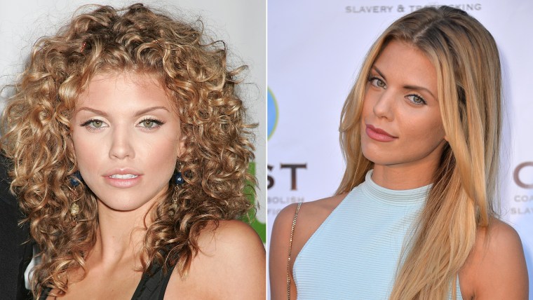 Even Annalynne McCord couldn't resist the pull of the straightener.