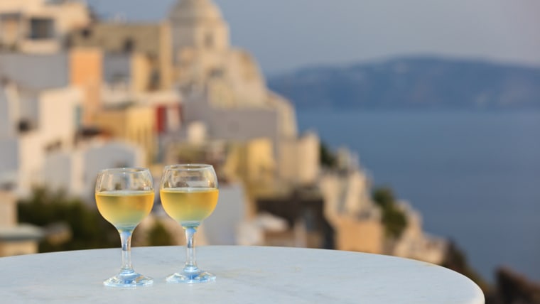 Let these wines transport you to Santorini.